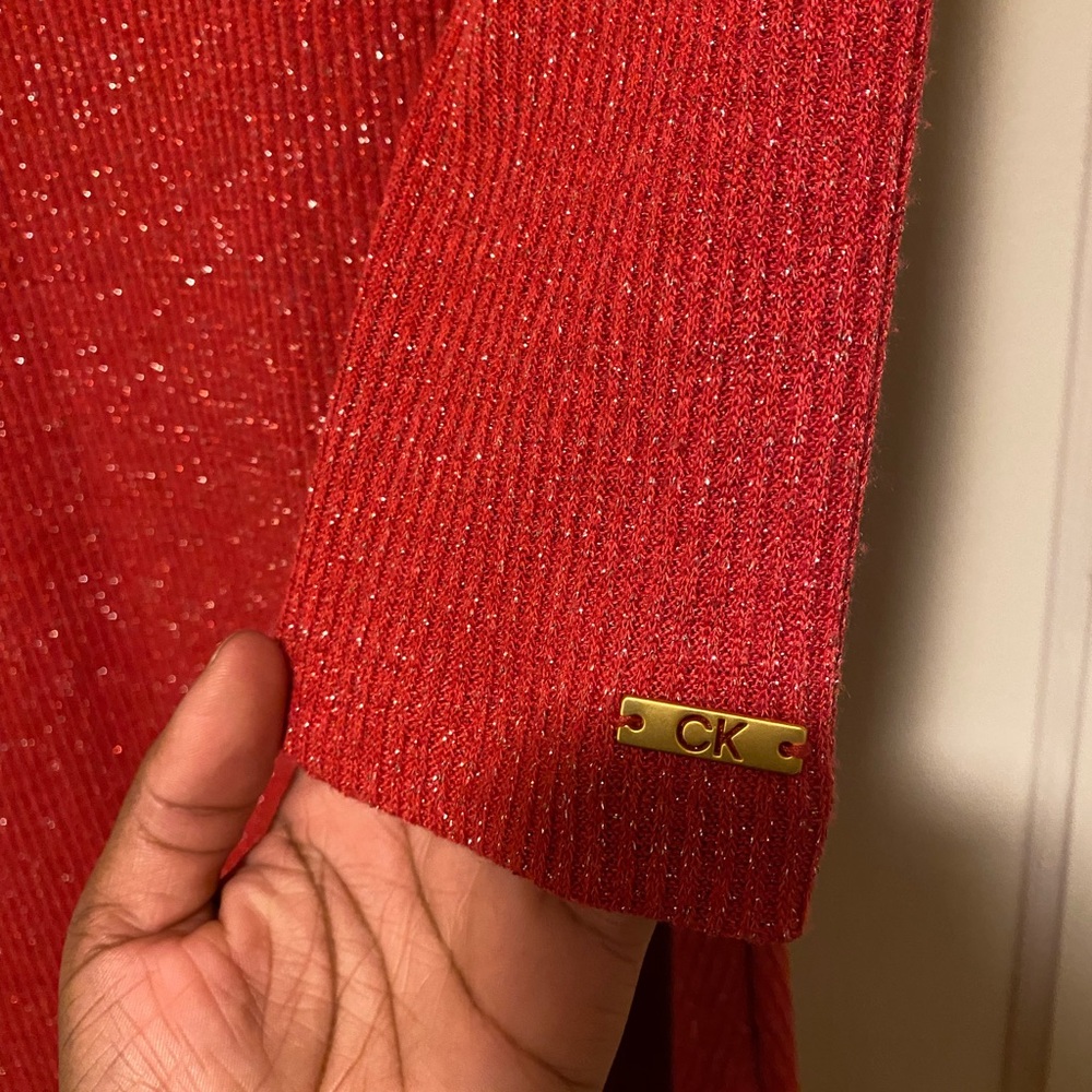 Calvin Klein Pink Glitter Sweater